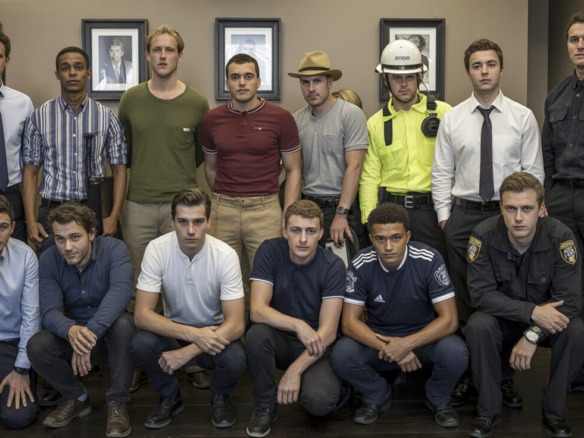 Un montaje fotográfico que muestra a varios hombres con distintos atuendos profesionales, simbolizando los diferentes perfiles del inquilino alquiler temporal Madrid.